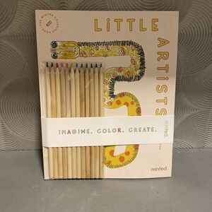 Minted Little Artist Coloring Book And Pencils - NEW‎ -
